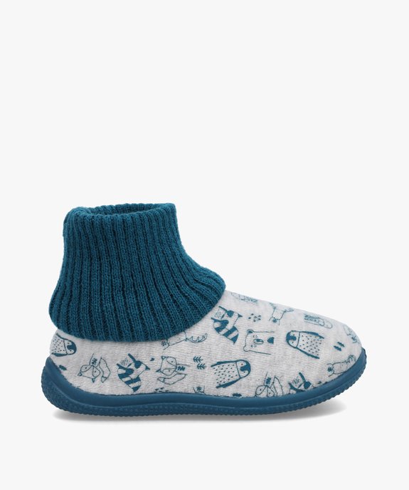 Chaussons bébé garçon à col chaussette montant vue1 - GEMO (ENFANT) - GEMO