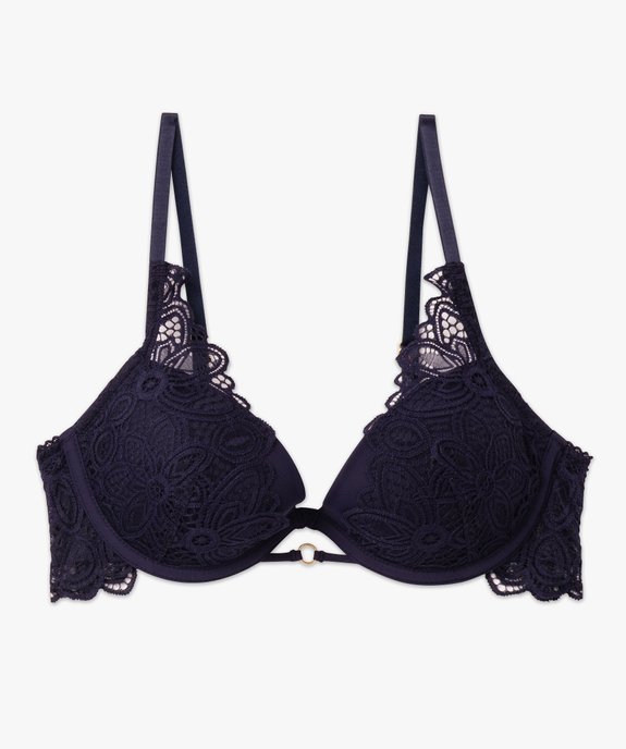 Soutien-gorge corbeille en dentelle avec coques fines vue4 - GEMO(HOMWR FEM) - GEMO