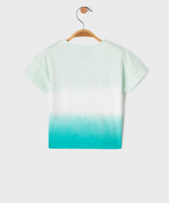 Tee-shirt manches courtes coloris dégradés bébé garçon vue3 - GEMO 4G BEBE - GEMO