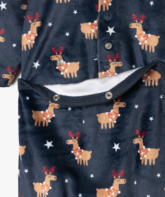 Pyjama en velours spécial Noël bébé garçon vue5 - GEMO(BB COUCHE) - GEMO