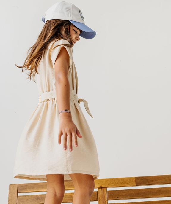 Robe fluide à manches courtes fille vue9 - GEMO 4G FILLE - GEMO