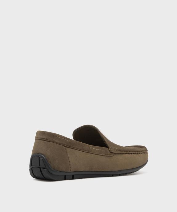 Mocassins en suédine et semelle intérieure cuir homme vue4 - URBAN STEPS GEMO FOR GOOD - GEMO