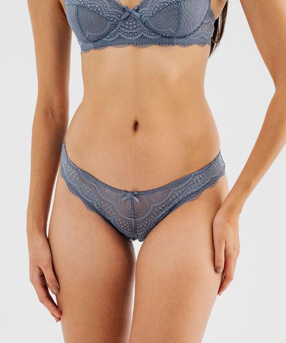 Culottes en dentelle et tulle femme (lot de 2) vue2 - GEMO(HOMWR FEM) - GEMO