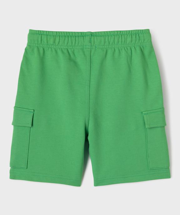Bermuda en maille coupe cargo garçon vue3 - GEMO (ENFANT) - GEMO