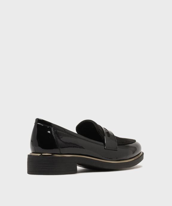 Mocassins vernis à plateau en suédine et bout amande femme - Valentina Baldano vue4 - VALENTINA BALDA - GEMO
