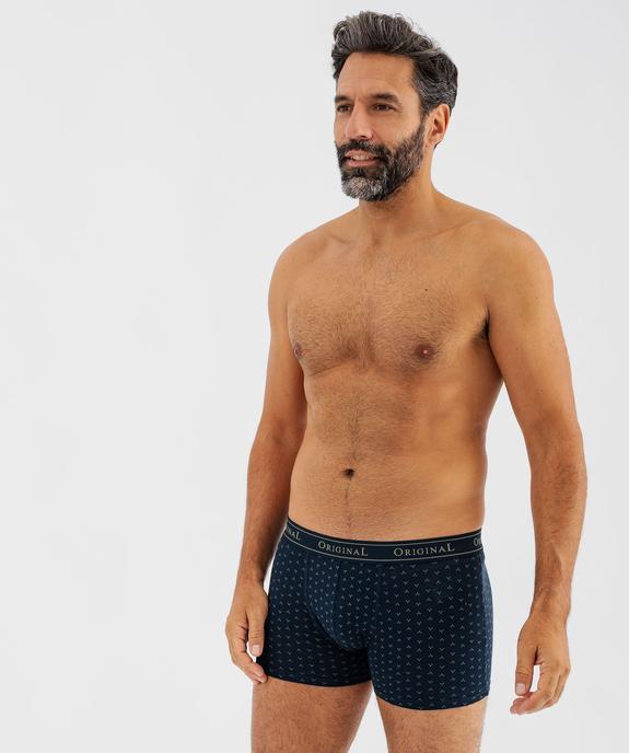 Boxers en coton extensible homme (lot de 2) vue1 - GEMO 4G HOMME - GEMO