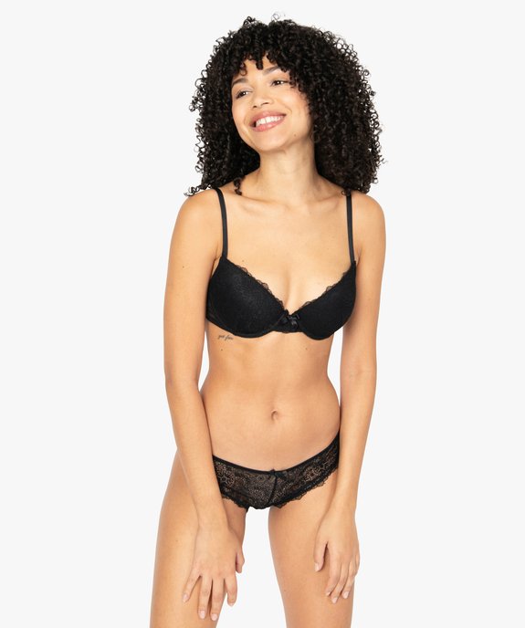 Culotte femme en dentelle et tulle (lot de 2) vue3 - GEMO(HOMWR FEM) - GEMO