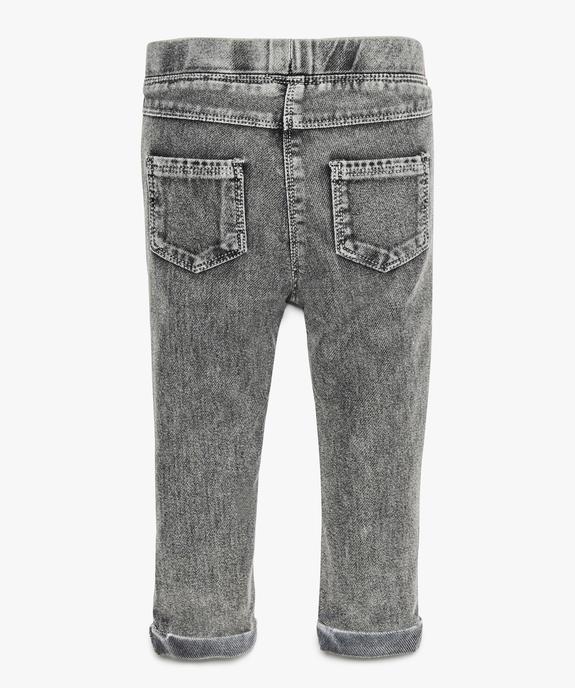 Jegging bébé fille avec revers cousus vue2 - GEMO(BEBE DEBT) - GEMO