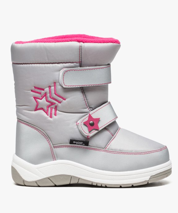 Bottes après-ski fille avec fermeture scratch vue1 - GEMO (EQUIPT) - GEMO