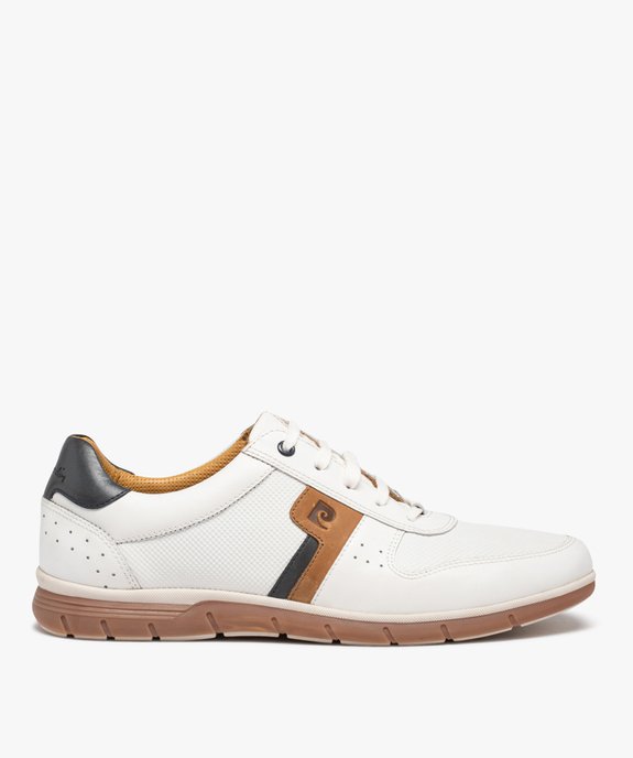 Baskets homme dessus en cuir uni – Pierre Cardin vue1 - PIERRE CARDIN D - GEMO