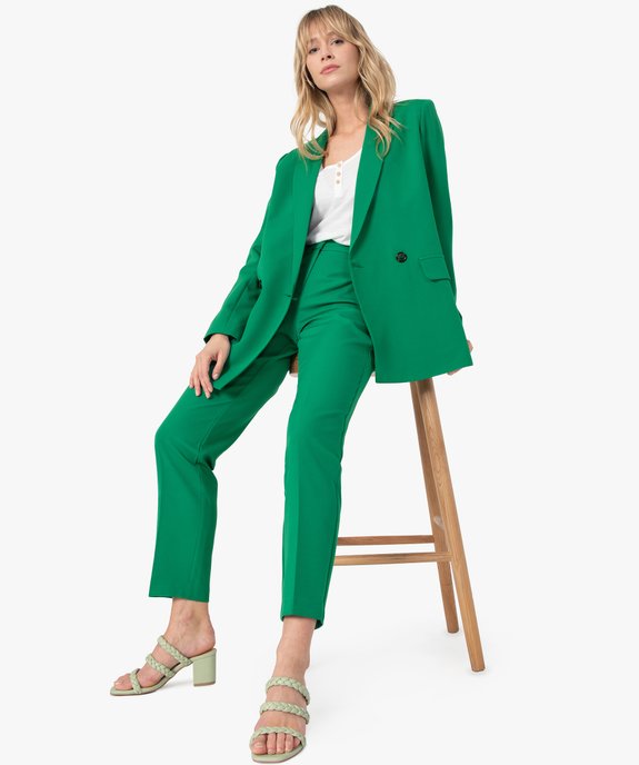 Veste blazer fermeture croisée femme - GEMO(FEMME PAP) Veste blazer fermeture croisée femme vue5 - GEMO(FEMME PAP) - GEMO