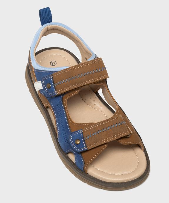 Sandales casual chic à double scratch garçon - Gepy vue5 - GEPY - GEMO