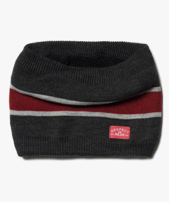 Echarpe garçon tricolore forme snood vue1 - GEMO (ENFANT) - GEMO