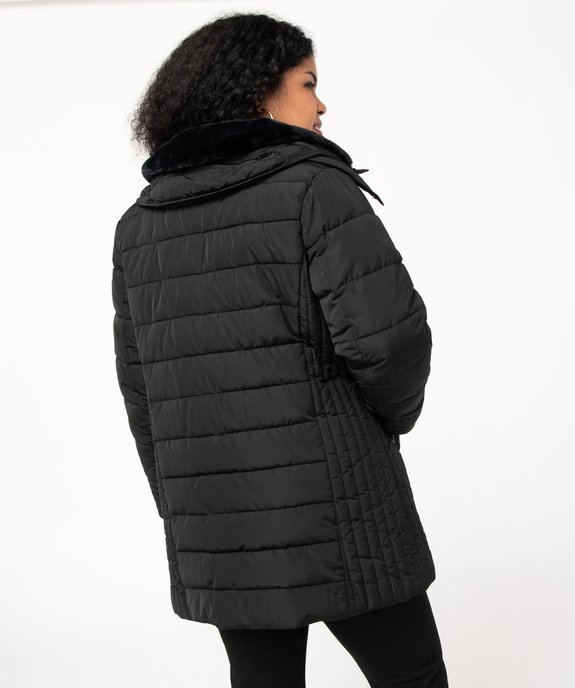 Manteau femme grande taille matelassé avec col doublé vue5 - GEMO (G TAILLE) - GEMO