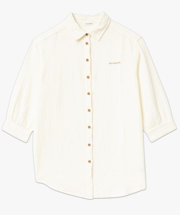 Chemise ample en gaze de coton femme - LuluCastagnette vue5 - LULUCASTAGNETTE - GEMO