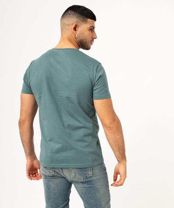 Tee-shirt à manches courtes et col V homme vue2 - GEMO 4G HOMME - GEMO