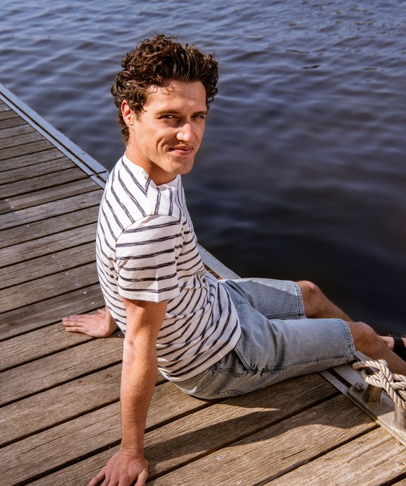 Mules homme dessus cuir larges brides à boucle vue6 - GEMO (CASUAL) - GEMO