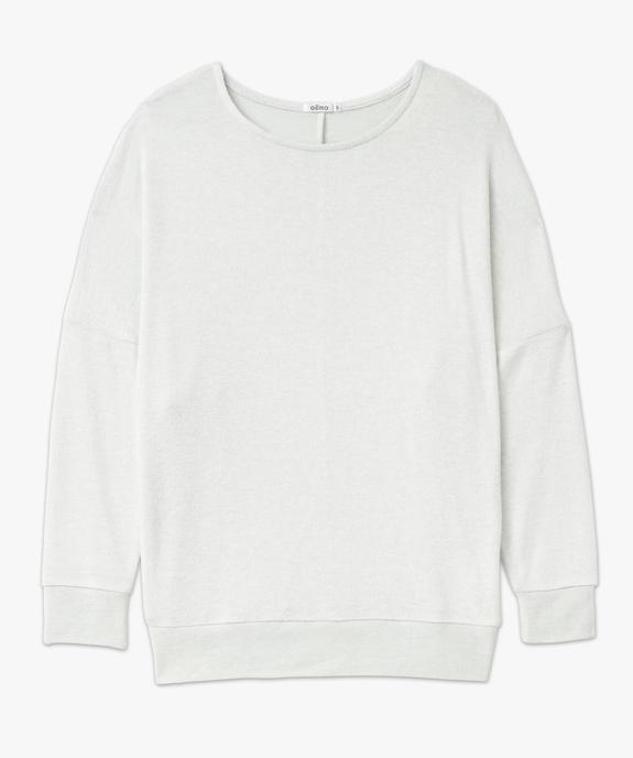 Haut de pyjama à manches chauve-souris femme vue4 - GEMO 4G FEMME - GEMO