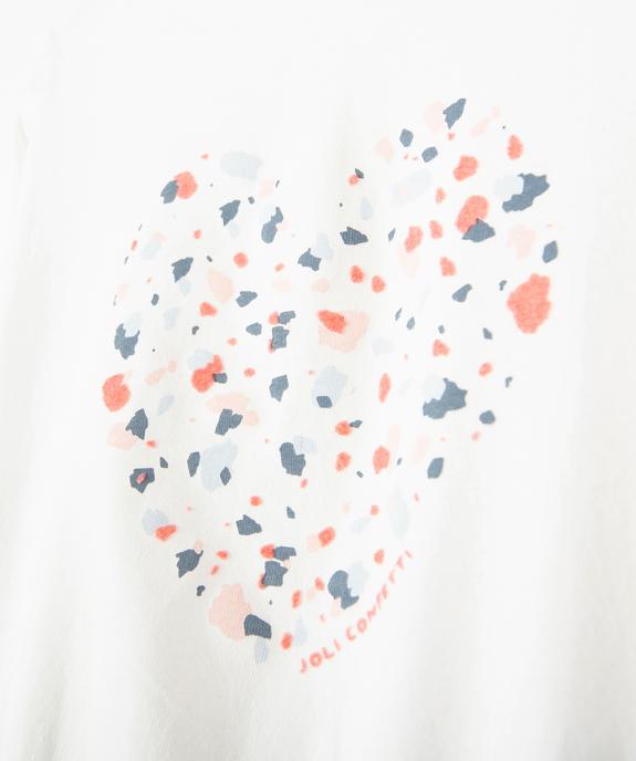 Tee-shirt bébé fille à manches 3/4 et taille élastiquée vue2 - GEMO(BEBE DEBT) - GEMO