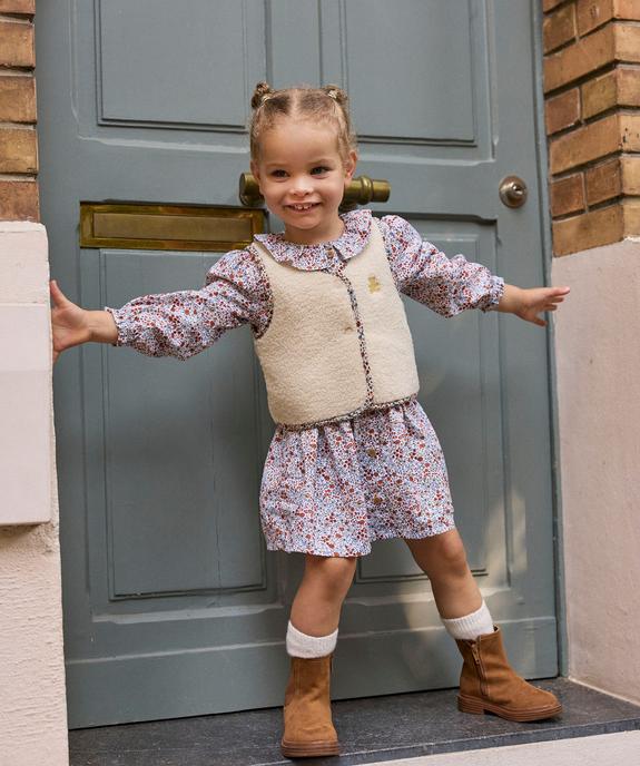Robe à motifs fleuris bébé fille - LuluCastagnette vue5 - LULUCASTAGNETTE - GEMO