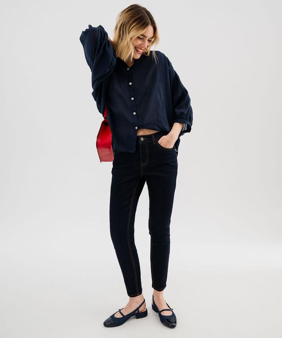 Jean slim 7/8ème taille normale femme vue4 - GEMO(FEMME PAP) - GEMO