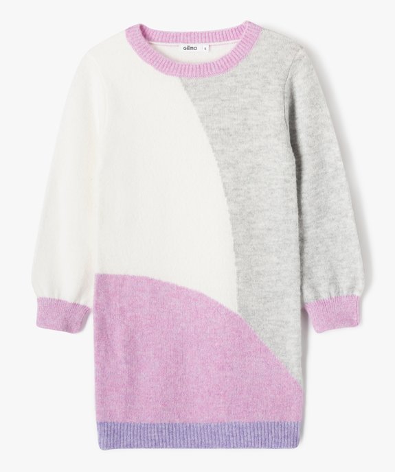 Robe en maille multicolore fille vue1 - GEMO (ENFANT) - GEMO