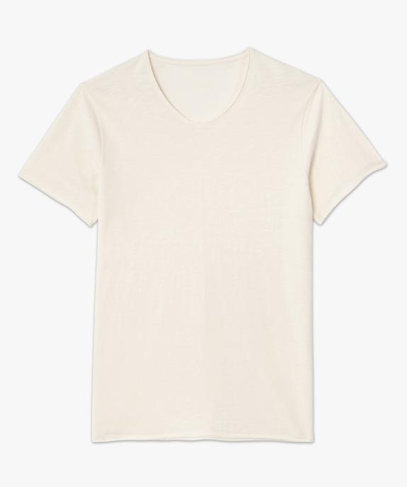 Tee-shirt homme à manches courtes et col V vue4 - GEMO (HOMME) - GEMO