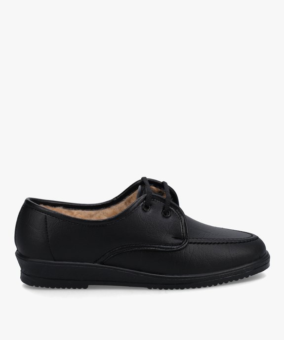 Derbies femme confort unis doublure fourrée vue1 - GEMO (CONFORT) - GEMO