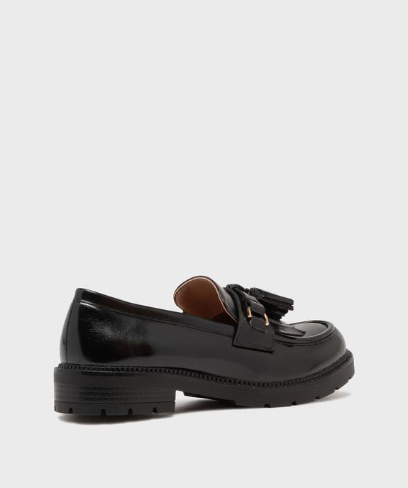 Mocassins à épaisse semelle crantée et bout amande femme - Follow Me vue4 - FOLLOW ME - GEMO