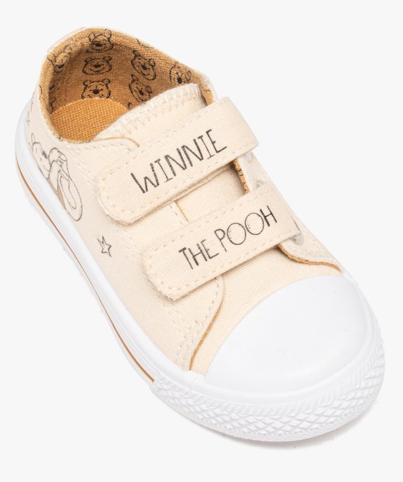 Baskets bébé garçon en toile avec double scratch imprimées Winnie l'ourson vue5 - WINNIE L'OURSON - GEMO