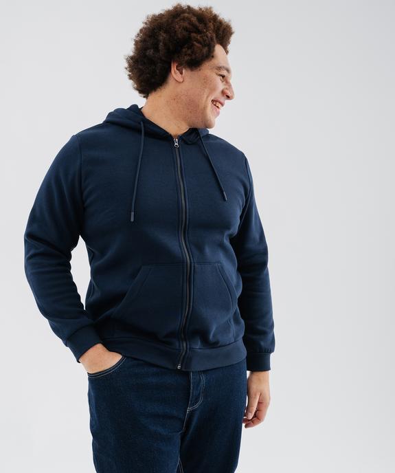 Sweat zippé à capuche homme vue7 - GEMO 4G HOMME - GEMO