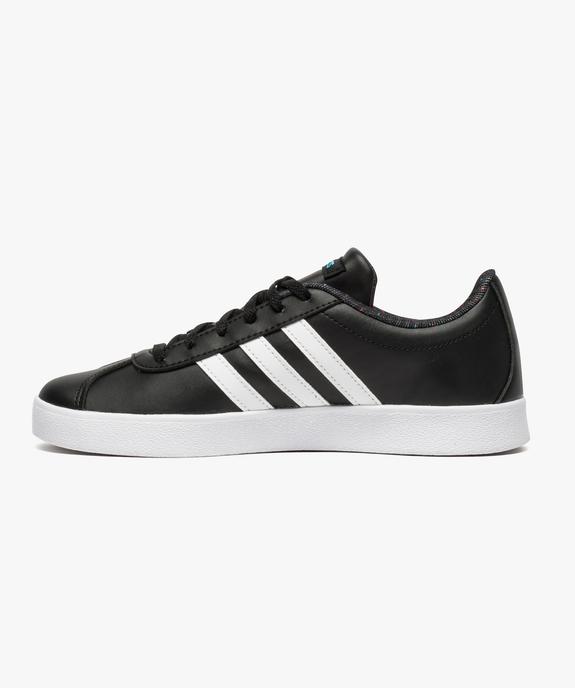 Tennis basse lacée à bandes contrastantes - Adidas Gazelle VL Court vue3 - ADIDAS - GEMO