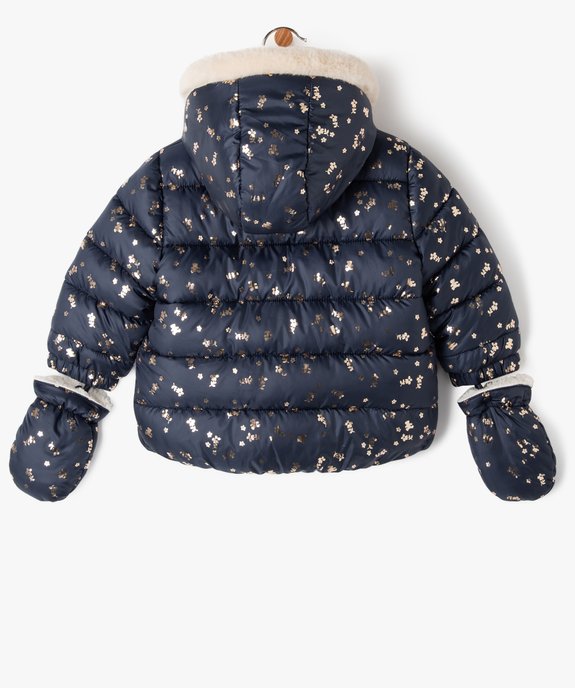 Blouson à capuche avec moufles bébé fille - LuluCastagnette vue4 - LULUCASTAGNETTE - GEMO