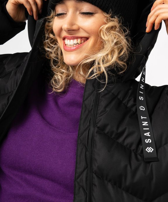 Doudoune longue à capuche femme vue2 - GEMO(FEMME PAP) - GEMO
