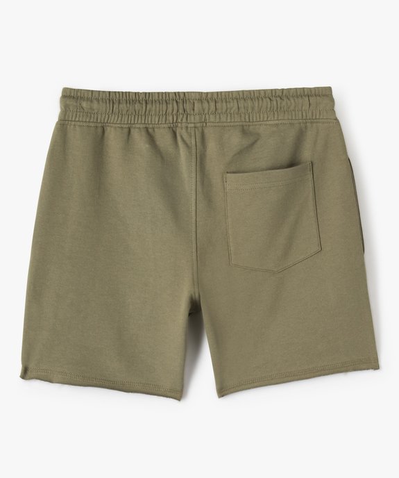 Bermuda garçon en maille à bord franc vue3 - GEMO (JUNIOR) - GEMO