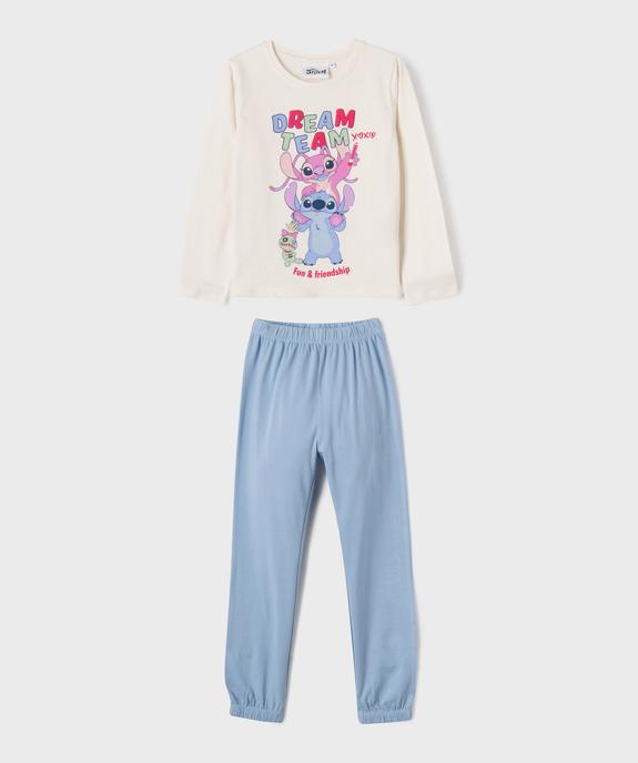 Pyjama en jersey de coton fille - Stitch vue1 - LILO & STITCH - GEMO