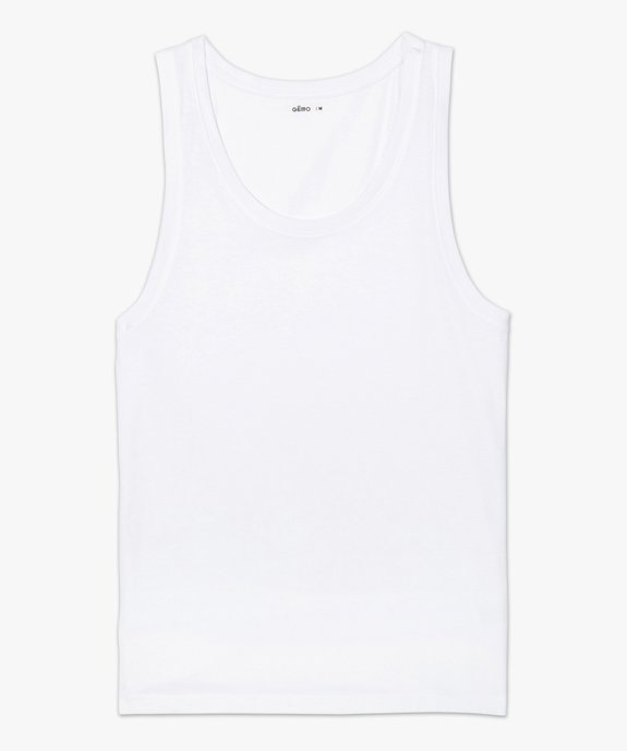 Débardeur homme uni vue4 - GEMO (HOMME) - GEMO