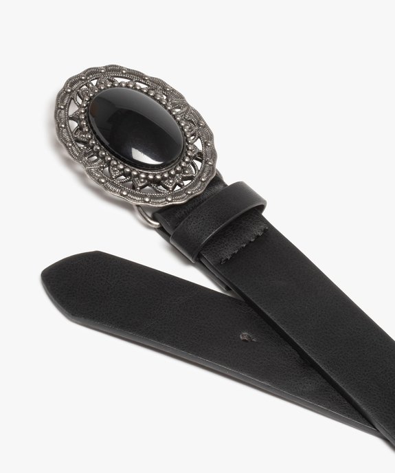 Ceinture femme à grosse boucle originale vue2 - GEMO (ACCESS) - GEMO