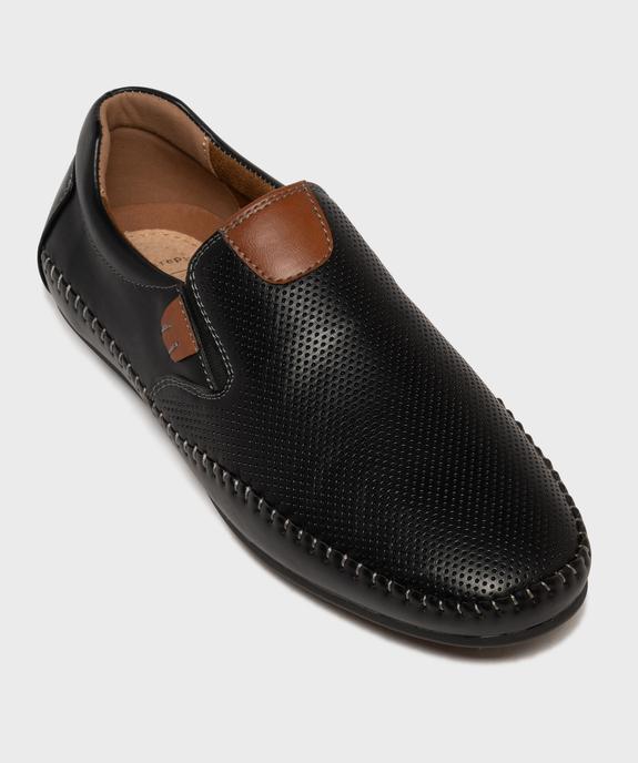 Mocassins slip-on avec semelle intérieure cuir homme - Urban Steps vue6 - URBAN STEPS - GEMO