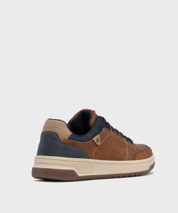 Baskets de ville avec col en denim homme - Urban Steps vue4 - URBAN STEPS - GEMO