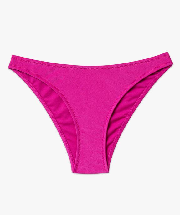 Bas de maillot de bain forme culotte en maille scintillante femme vue4 - GEMO 4G FEMME - GEMO