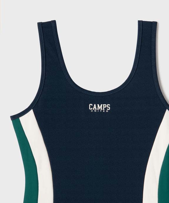 Maillot de bain 1 pièce tricolore fille - Camps United vue2 - CAMPS - GEMO
