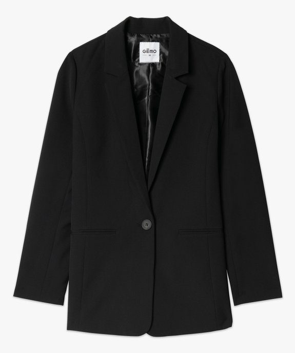 Veste femme unie coupe droite vue4 - GEMO(FEMME PAP) - GEMO