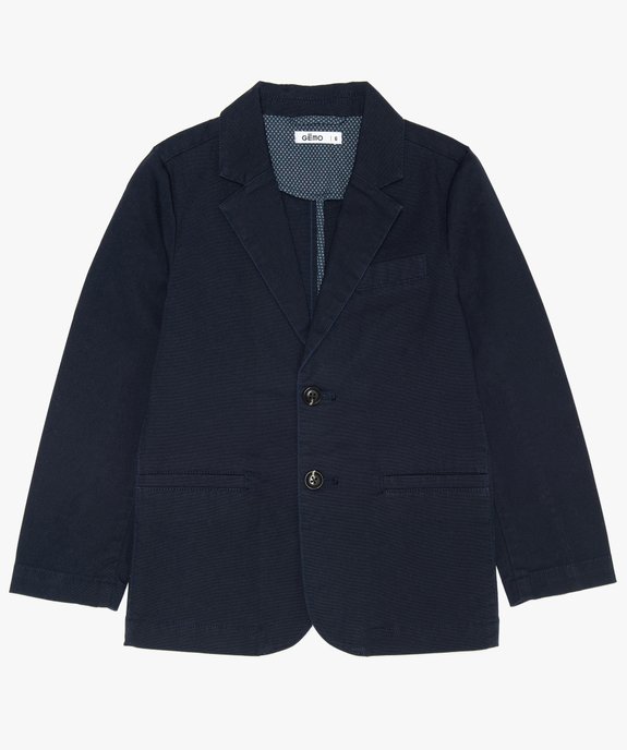 Veste garçon chic à boutons vue1 - GEMO (ENFANT) - GEMO