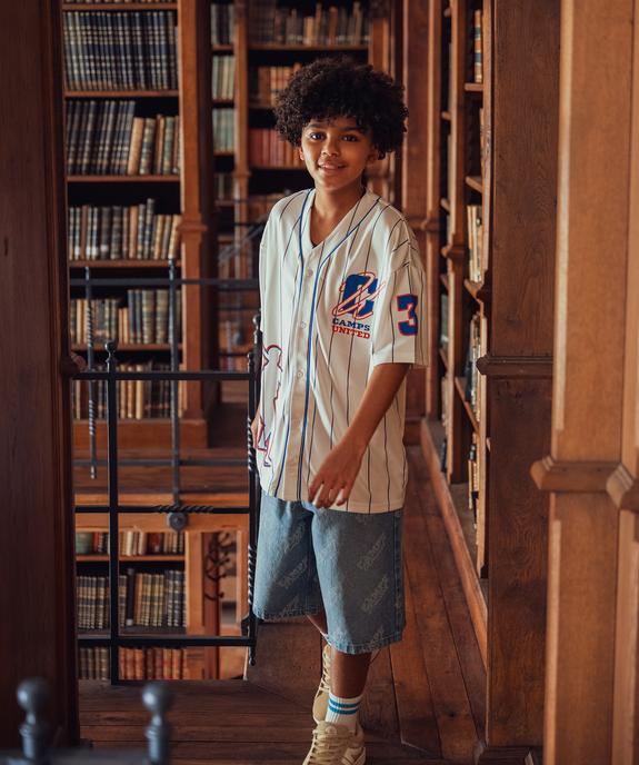 Tee-shirt de sport forme chemise garçon - Camps United vue1 - CAMPS - GEMO