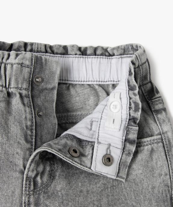 Jean slouchy à taille haute ajustable fille vue3 - GEMO (ENFANT) - GEMO