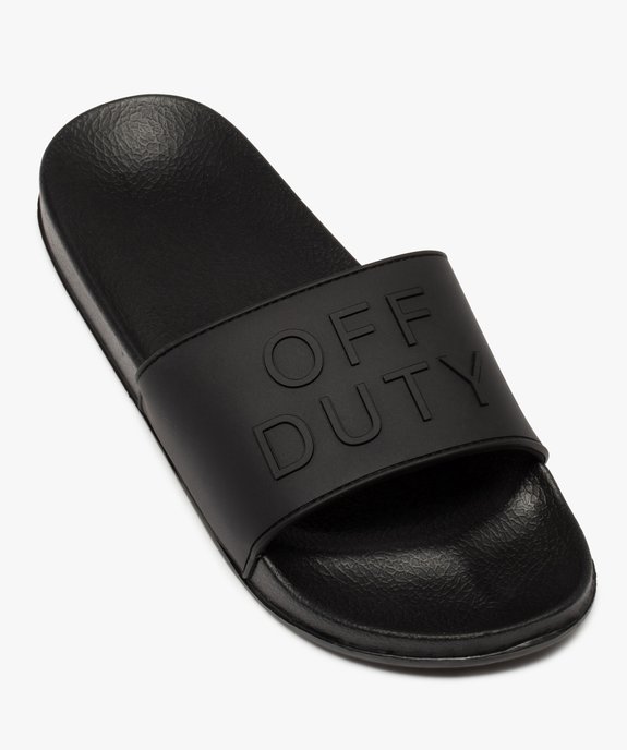Mules de piscine homme unies « off duty » vue5 - GEMO (PLAGE) - GEMO