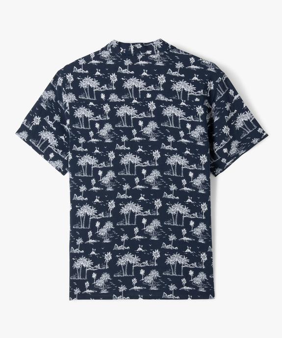 Chemise manches courtes fluide imprimé tropical garçon vue3 - GEMO 4G GARCON - GEMO