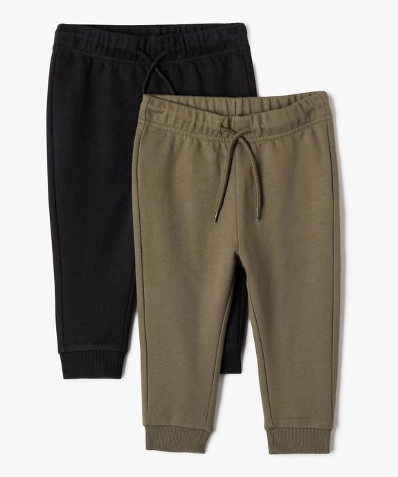 Pantalon de jogging en molleton doux (lot de 2) vue1 - GEMO(BEBE DEBT) - GEMO