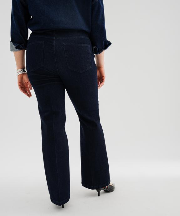 Jean Flare extensible taille normale femme grande taille vue3 - GEMO (G TAILLE) - GEMO